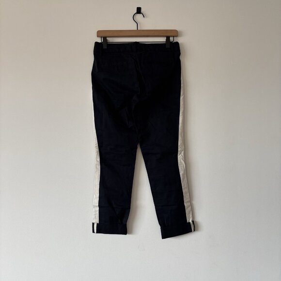 J Crew Pants stretch Size 0 Side Stripe Crop Work Office Capsule Preppy NWT - Picture 10 of 15